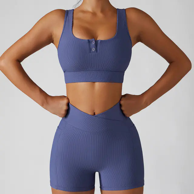Shockproof Push-Up Sports Bra