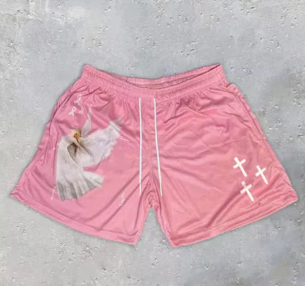 Cross Print Shorts