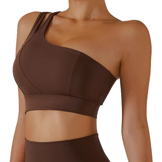 One Shoulder Sports Bra