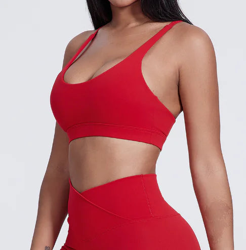 Sports Bra with Racerback Design