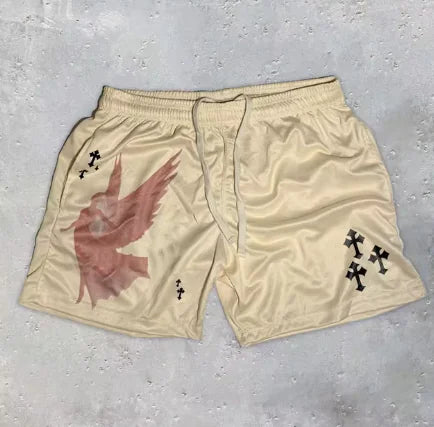 Cross Print Shorts