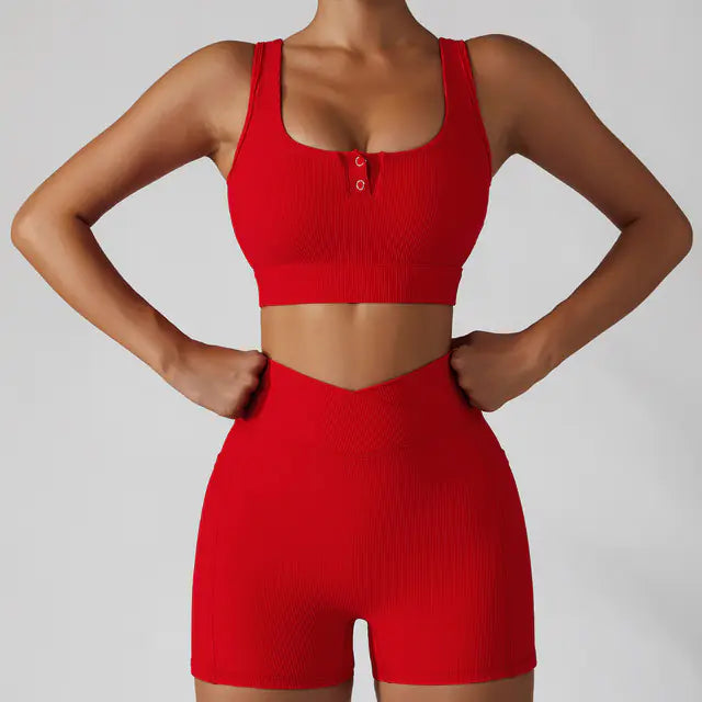 Shockproof Push-Up Sports Bra