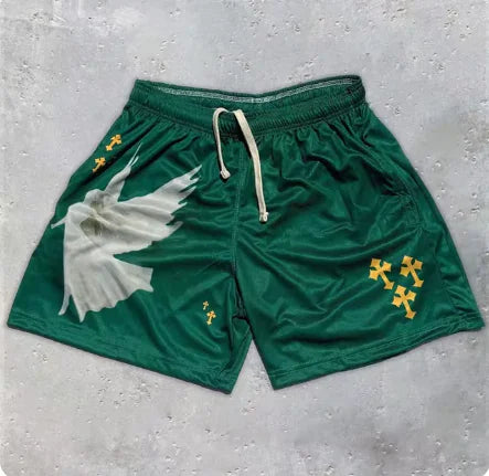 Cross Print Shorts