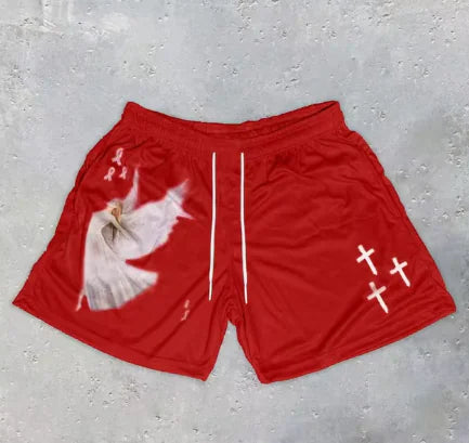 Cross Print Shorts