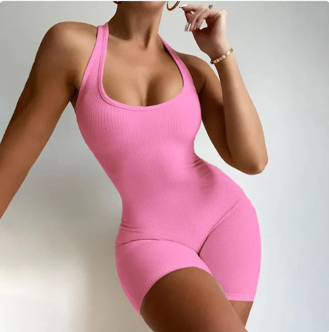 Backless – Sleeveless One-Piece Romper