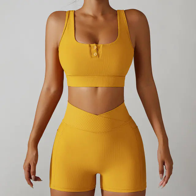Shockproof Push-Up Sports Bra