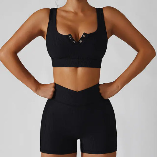 Shockproof Push-Up Sports Bra
